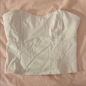 Target Cream Strapless Top